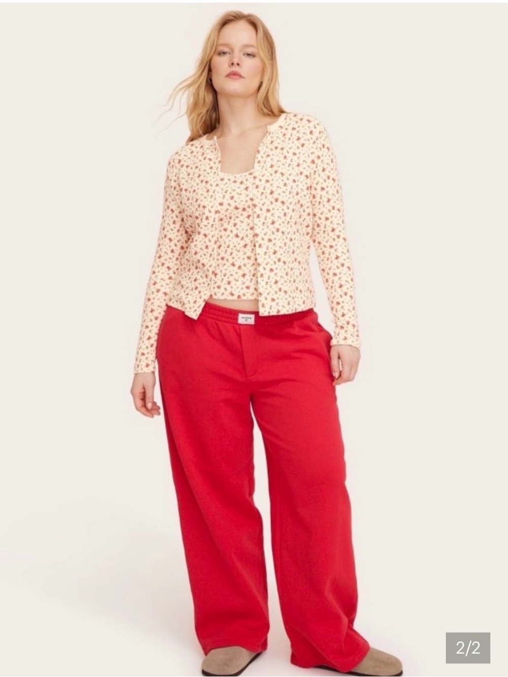 PARKE x Target Red High Waist Boxer Pant